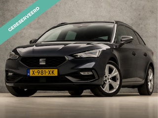 Seat Leon Sportstourer 1.5 eTSI FR Business Intense 150Pk Automaat (VITUAL COCKPIT, APPLE CARPLAY, GROOT NAVI, KEYLESS, LEDER/ALCANTARA, STUUR/STOELVERWARMING, SPORTSTOELEN, ADAPTIVE CRUISE, GETINT GLAS, SFEERVERLICHTING, NIEUWSTAAT)