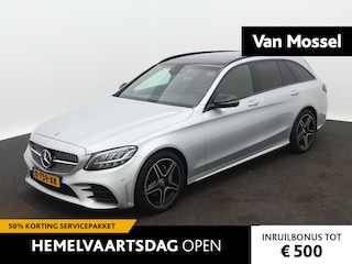 Mercedes-Benz C-klasse Estate 180 Business Solution AMG | PANORAMADAK | LEDER | STOELVERWARMING | LED VERLICHTING | ELEKTRISCHE ACHTERKEP | NAVIGATIE |