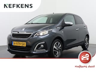 Peugeot 108 Allure 72 pk | Navigatie via Apple Carplay/Android Auto | Achteruitrijcamera | LED Dagrijverlichting | Keyless Entry/Start | Lederen Stuurwiel | DAB Ontvanger | Start/Stop Systeem | Climate Control | 15" Lichtmetalen Velgen |