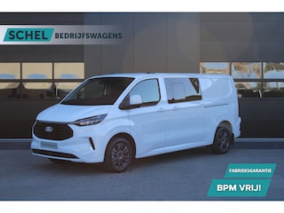 Ford Transit Custom 320 2.0 TDCI L2H1 Limited DC 170pk - Adaptive Cruise - Navi - 2x Schuifdeur - Verwarmd stuur - 70l tank - 17" LM velgen - Rijklaar