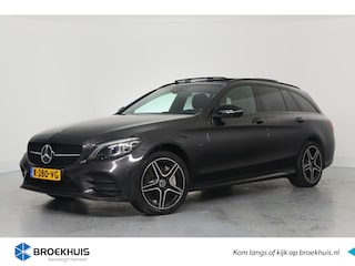 Mercedes-Benz C-klasse Estate 300 e Business Solution AMG Limited | 360 Camera | Panoramadak | Trekhaak | Alcantara | Elektr Stoel | Nightpakket | Ambient Light | Led | Stoelverwarming