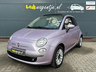 Fiat 500 1.2 Lounge Cabrio *purple metallic *in topstaat