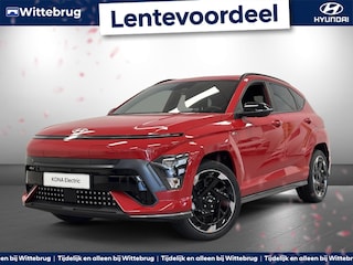 Hyundai Kona N Line Edition 65.4 kWh Volledig Elektrisch, Sportstoelen, Navigatie en Camera UPGRADE EDITION, Uit voorraad leverbaar!