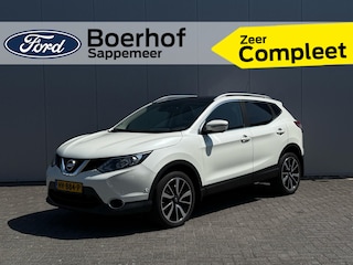 Nissan Qashqai 1.6 Tekna | Pano | Leer | Trekhaak | 360camera | 19'' | Voorruitverw. | Clima |