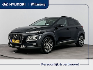 Hyundai Kona 1.6 GDI HEV Premium Sky Navigatie | cruise controle | apple carplay | panorama open dak | leder | stoelverwarming |