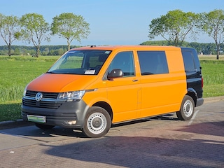 Volkswagen Transporter T6.1 L2H2 Dubbel Cabine Airco 150Pk Automaat Trekhaak Deuren 1e Eigenaar NAP Euro6!