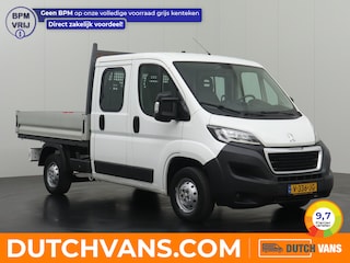 Peugeot Boxer 2.0BlueHDI Dubbele Cabine Open Laadbak | 7-Persoons | Trekhaak | Airco