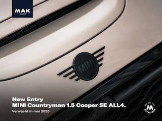 Mini Countryman 1.5 Cooper SE ALL4 John Cooper Works, NL-auto, JCW pakket, 19", H/K, pano, LED-kopl., carbon, memory, ACC, privacy