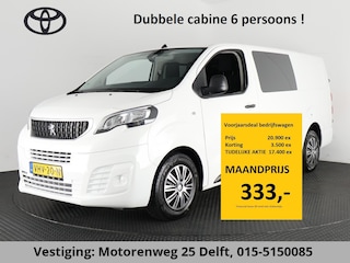 Peugeot Expert 2.0 BLUE HDI 120 L3 PREMIUM DUBBELE CABINE 6 PERSOONS 1e EIG. EURO 6