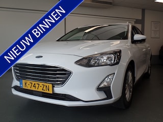 Ford Focus Wagon 1.0 EcoBoost Titanium X Business 125 pk Automaat, Dealer onderhouden, Navigatie, Clima controle, Cruise controle, Achteruitrijcamera, Stoel/Stuur verwarming, Pdc V/A, Lm velgen 16'', Trekhaak wegklapbaar, Ex eerste eigenaar!!