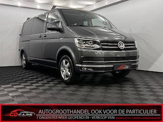 Volkswagen Transporter 2.0 TDI L2H1 DC Highline Leder, Navi, Parkeersensoren, Cruise control, Schuifdak, Stoelverwarming, Apple carplay