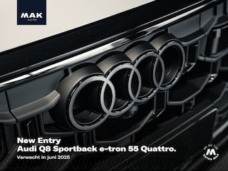 Audi Q8 e-tron Sportback 55 Quattro S Edition, 22", pano, S Sportstoelen, luchtv., 360 camera, memory, keyless, ACC, privacy
