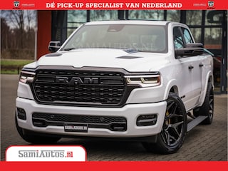 Dodge Ram 1500 1500 Limited Night High Output 540HP 706Nm | Massage + Full Option | De Meest Luxe en Volle Pick-Up in zijn Klasse | Comfortabele Dubbele Cabine met Royale 5 Zitplaatsen | BPM vrij | Nu Leverbaar uit Voorraad | Voorraad Nr 2298 - 7479