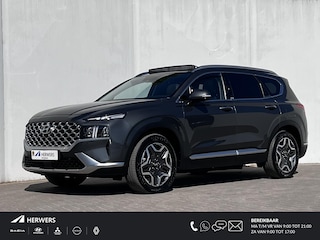 Hyundai Santa Fe 1.6 T-GDI PHEV Premium Sky 265 pk Automaat / Dealer onderhouden / EAER bereik 58 km / Afn. trekhaak 1.350kg / Stuur-, stoel- en achterbankverwarming / Stoelventilatie / Elektr. klep /