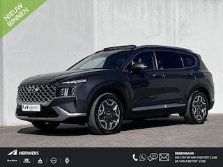 Hyundai Santa Fe 1.6 T-GDI PHEV Premium Sky 265 pk Automaat / Dealer onderhouden / EAER bereik 58 km / Afn. trekhaak 1.350kg / Stuur-, stoel- en achterbankverwarming / Stoelventilatie / Elektr. klep /