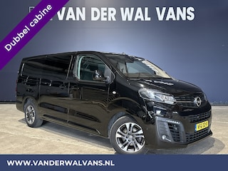 Opel Vivaro 2.0 CDTI 150pk L3H1 Dubbele Cabine Euro6 Airco | Camera | Navigatie | 5-zits | 2500kg Trekhaak Apple Carplay, Android Auto, Cruisecontrol, LM Velgen, Parkeersensoren