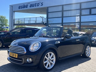 Mini Cooper Cabrio 1.6 Highgate Navigatie Sportstoelen Leer Stoelverwarming Clima + Cruise Control 17 Inch Velgen Parkeersensoren NL Auto