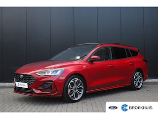 Ford Focus Wagon 1.0 EcoBoost Hybrid ST Line X | Panodak | Matrix Led | Stoel-/stuurverwarming | Elektr Achterklep | Adaptive Cruise | 18 inch | Keyless | Climate Control