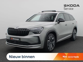 Skoda Kodiaq 1.5 TSI PHEV Sportline Business 204PK DSG matrix led, trekhaak, Canton sound, adaptive cruise, side assist schuif-kanteldak, stoelverwarming voor & achter, stuurwielverwarming, keyless, alarm, 20" lichtmetaal