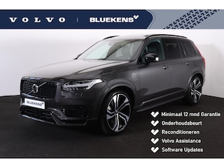 Volvo XC90 T8 Recharge AWD Ultra Dark - LONG RANGE - Luchtvering - Panorama/schuifdak - IntelliSafe Assist & Surround - 360º Camera - Adaptieve LED koplampen - Verwarmde voorstoelen, stuur & achterbank - Parkeersensoren voor & achter - Elektr. bedienb. voorstoelen met geheugen - Head up display - Draadloze tel. lader - Extra getint glas - Elektr. inklapbare trekhaak - 22' LMV