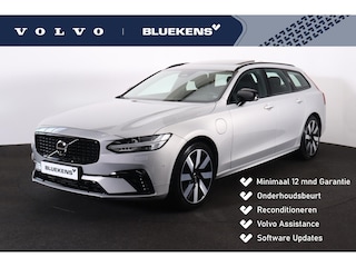 Volvo V90 T6 Recharge AWD Ultra Dark - Panorama/schuifdak - IntelliSafe Assist & Surround - 360º Camera - Adaptieve LED koplampen - Verwarmde voorstoelen, stuur & achterbank - Parkeersensoren voor & achter - Elektr. bedienb. voorstoelen met geheugen - Head up display - Elektr. inklapbare trekhaakk - 19' LMV