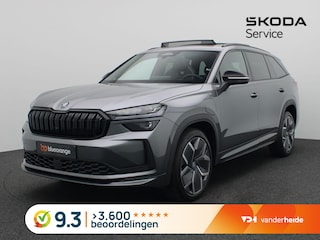 Skoda Kodiaq 1.5 TSI PHEV Sportline Business 204PK DSG matrix led, trekhaak, Canton sound, adaptive cruise, side assist schuif-kanteldak, stoelverwarming voor & achter, stuurwielverwarming, keyless, alarm, 20" lichtmetaal