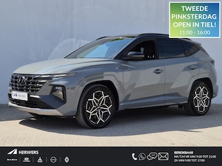 Hyundai Tucson 1.6 T-GDI PHEV Plug-in N Line 4WD Automaat / Accu SoH 100% / Rondomzicht camera / Apple Carplay Android Auto / Trekgewicht 1350 Kg / Stoelventilatie / Stuur- en Stoelverwarming / Elektrisch bedienbare stoelen - achterklep /
