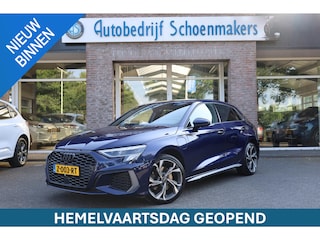 Audi A3 Sportback 40 TFSI e Business edition S-LINE CARPLAY MASSAGE STOELVERW. BANG&OLUFSEN LEER/ALCANTARA DAB 18''LMV ZWARTE-HEMEL