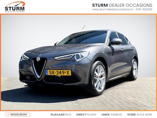 Alfa Romeo Stelvio 2.0 T AWD Super Veloce Interieur | Trekhaak Afneembaar | Stuur- + Stoelverwarming | Geheugenstoel | Navigatie Full-Map | Dodehoek Detectie | Rijklaarprijs!