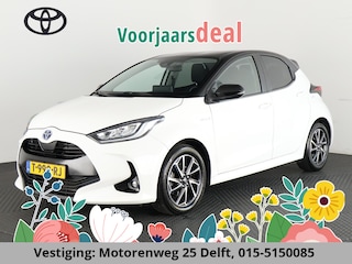 Toyota Yaris 1.5 HYBRID DYNAMIC-PACK BI-TONE AUTOMAAT BIJNA 2021. NAVI.CAMERA.LMV.CRUISE GARANTIE TOT 10-2030