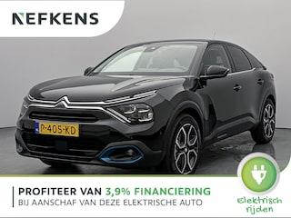 Citroën C4 EV Shine 50 kWh 136 pk | Navigatie | Achteruitrijcamera | Parkeersensoren Voor en Achter | Comfortstoelen | Full-LED Koplampen | Head-up Display | Dodehoek Detectie | Adaptieve Cruise Control | Keyless Entry/Start | 18" Lichtmetalen Velgen | Apple Carplay/Android Auto |