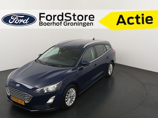 Ford Focus Wagon EcoBoost 125pk Titanium | Climate control | Cruise control | Parkeersens. V&A | Navi | Apple carplay | Android auto |
