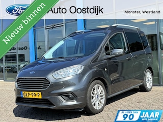 Ford Tourneo Courier 1.0 Titanium 100PK Cruise Navi Camera Climate Stoelverwarming Verwarmde Voorruit Parkeersensoren Privacy Glass *Compleet*