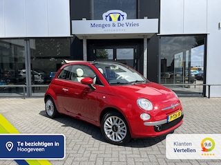 Fiat 500 1.2 Lounge Cabrio | Airco | Parkeersensoren | Elek.Ramen | Blue&Me