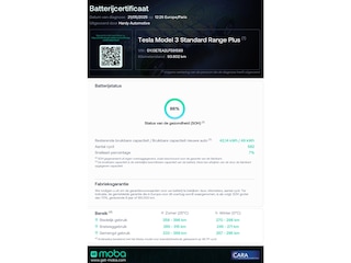 Tesla Model 3 Standard RWD Plus 60 kWh Trekhaak (1.000kg) SOH 86% Rijklaarprijs!