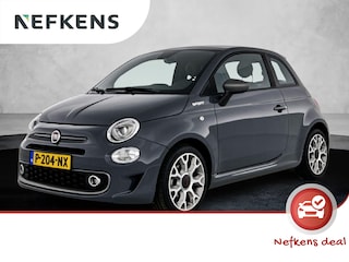 Fiat 500 Sport Hybrid 70 pk | Navigatie via Apple Carplay/Android Auto | Elektrisch Glazen Panoramadak | Parkeersensoren Achter | Lederen Stuurwiel | DAB Ontvanger | Climate Control | Cruise Control | 16" Lichtmetalen Velgen |
