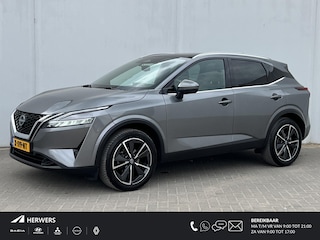 Nissan Qashqai 1.3 MHEV Xtronic Tekna Automaat / Trekhaak (Trekgewicht 1.800kg) / Panorama-dak / 360° Camera / Head-Up Display / Keyless Entry & Start / Apple Carplay & Android Auto / Adaptieve Cruise Control / Navigatie full map / Elektrische Achterklep /