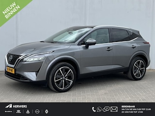 Nissan Qashqai 1.3 MHEV Xtronic Tekna Automaat / Trekhaak (Trekgewicht 1.800kg) / Panorama-dak / 360° Camera / Head-Up Display / Keyless Entry & Start / Apple Carplay & Android Auto / Adaptieve Cruise Control / Navigatie full map / Elektrische Achterklep /