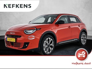 Fiat 600 e EV La Prima 54 kWh 156 pk | Navigatie | Achteruitrijcamera | Accu 97% | Voorstoelen Verwarmd | LED Koplampen | Elektrische Achterklep met Sensor | Keyless Entry/Start | Dodehoek Detectie | Adaptieve Cruise Control | 18" Lichtmetalen Velgen | Apple Carplay/Android Auto |
