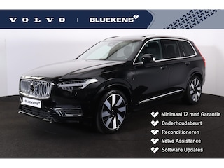 Volvo XC90 T8 Recharge AWD Ultimate Bright - LONG RANGE - Luchtvering - Panorama/schuifdak - IntelliSafe Assist & Surround - 360º Camera - Bowers & Wilkins audio - Adaptieve LED koplampen - Verwarmde voorstoelen, stuur & achterbank - Parkeersensoren voor & achter - Elektr. bedienb. voorstoelen met geheugen - Head up display - Draadloze tel. lader - Extra getint glas - Elektr. inklapbare trekhaak - 21' LMV