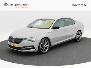 Skoda Superb 1.5 TSi 150 Pk Automaat Sportline Business | Full LED | Navigatie | Trekhaak | Canton Audio | 19 Inch | Steel Grey | Privacy Glass | 59.445 Km!!