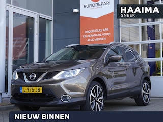 Nissan Qashqai 1.2 Tekna | Stoelverwarming | 19 inch | Rondom camera | Panoramadak | Keyless entry en start | Lederen bekleding | Parkeersensoren voor en achter | Climate control | Cruise control