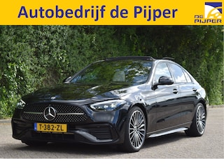 Mercedes-Benz C-klasse 200 AMG Line | NL-Auto | Open dak | HUD | 360 gr.camera | Trekhaak | Keyless | Mem.stoelen | Full LED | Vol