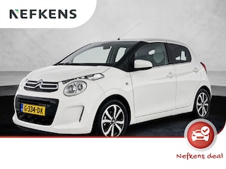 Citroën C1 Shine 72 pk Automaat | Navigatie via Apple Carplay/Android Auto | Achteruitrijcamera | LED Dagrijverlichting | Lederen Stuurwiel en Versnellingspook | Bluetooth | Buitenspiegels Elektrisch Verstel -en Verwarmbaar | 15" Lichtmetalen Velgen |
