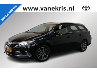 Toyota Auris Touring Sports 1.8 Hybrid Lease Pro, Sensoren, Half leder, NAVI, Stoelverwarming, Camera, Climate & Cruise control!