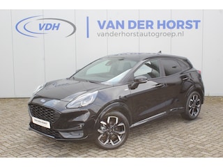 Ford Puma 1.0-155pk EcoBoost Hybrid ST-Line X. Luxe Ford Puma, slechts 9.100km ! Autm. airco, navigatie, telefoonvoorb., adaptieve cruise cntrl, LM wielen, stoel-, stuur- en voorraamverw., side- en lane assist, LED verlichting, camera, parkeersensoren v+a etc.
