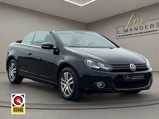 Volkswagen Golf Cabriolet 1.4 TSI 2012 ZWART | Leder | Airco | Stoelverwarming