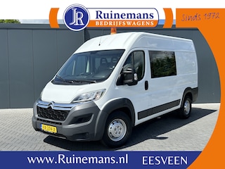Citroën Jumper 35 2.2 HDI 131 PK DC Zwaar / L2H2 / 7-PERS DUBBEL-CABINE / 1e EIG. / AIRCO / NAVI / CAMERA / BLUETOOTH / 3 TONS TREKHAAK / INRICHTING / DUBBELE CABINE