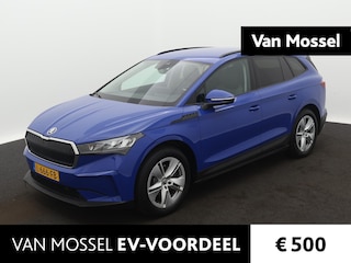 Skoda Enyaq iV 60 58 kWh 180 PK | Automaat | LED Koplampen | Navigatie | Trekhaak | Apple Carplay/Android Auto | Climate Control | Adaptive Cruise Control | Keyless-Entry | Elektrische achterklep | Privacy Glass | Parkeersensoren | Lichtmetalen velgen |
