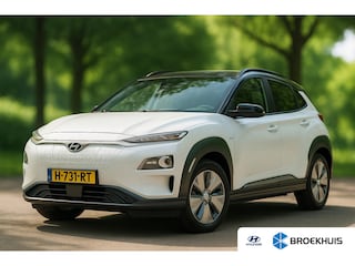 Hyundai Kona EV Premium 64 kWh | LEDER | CAMERA | ADATIPVE CRUISE | STOELVERW + VERKOELING! | HEAD-UP | FULL OPTION! | PRACHTIGE STAAT!